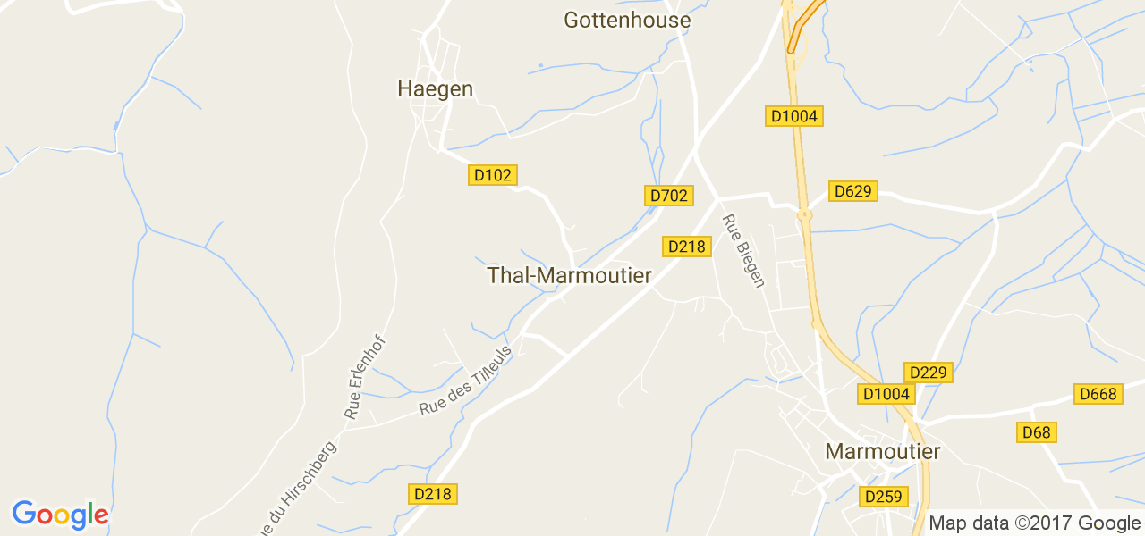 map de la ville de Thal-Marmoutier