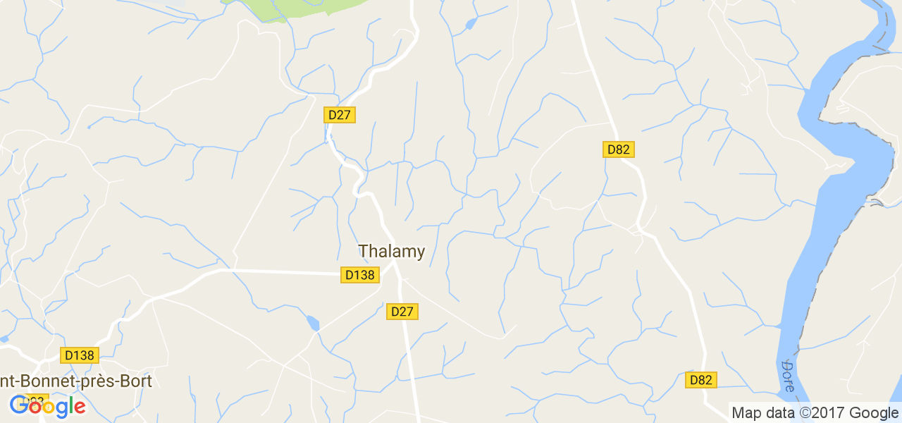 map de la ville de Thalamy