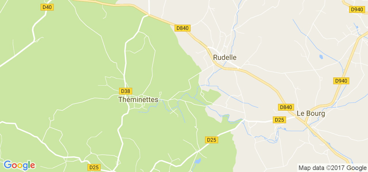 map de la ville de Théminettes