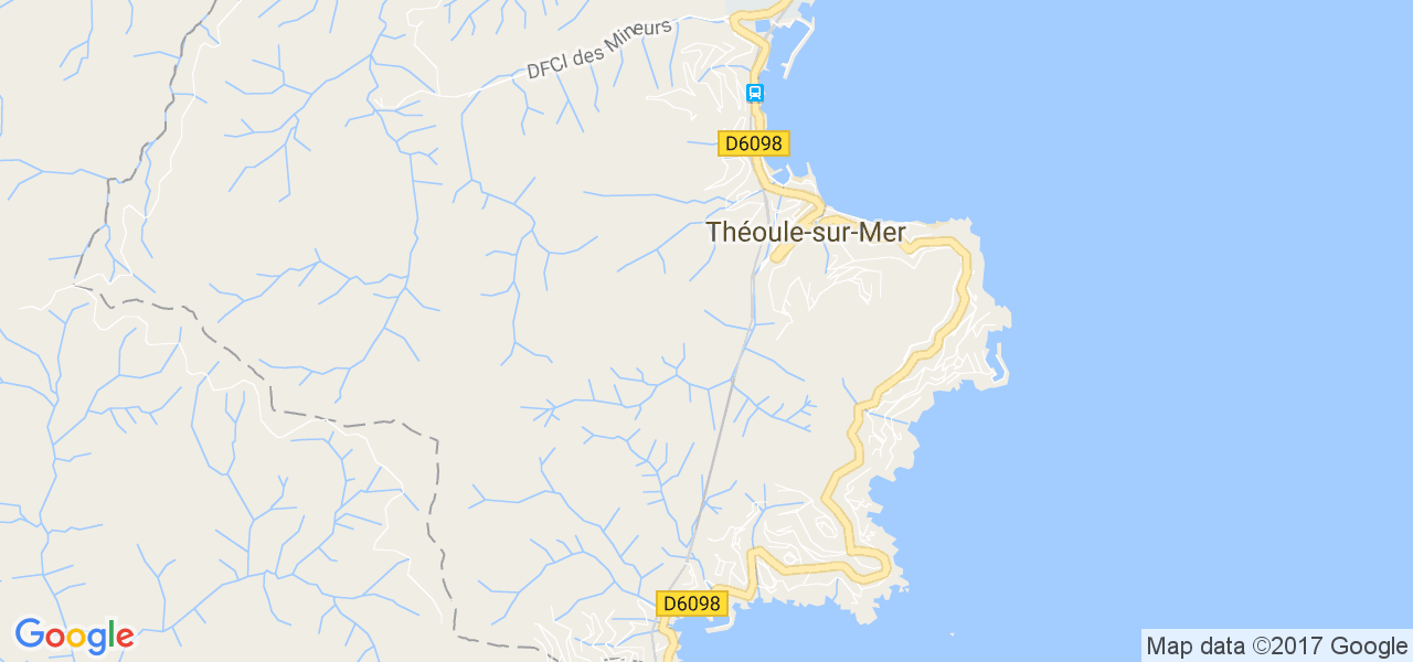 map de la ville de Théoule-sur-Mer