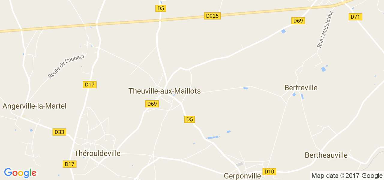 map de la ville de Theuville-aux-Maillots