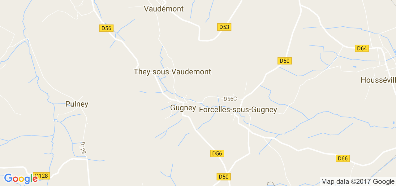 map de la ville de They-sous-Vaudemont