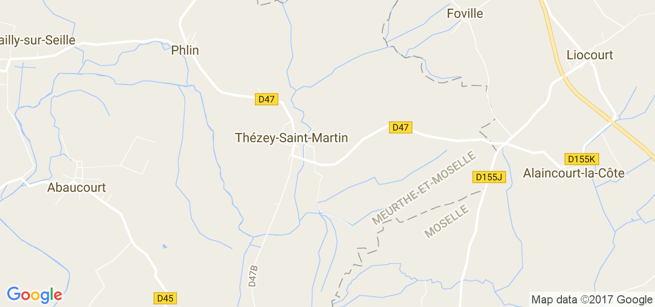 map de la ville de Thézey-Saint-Martin