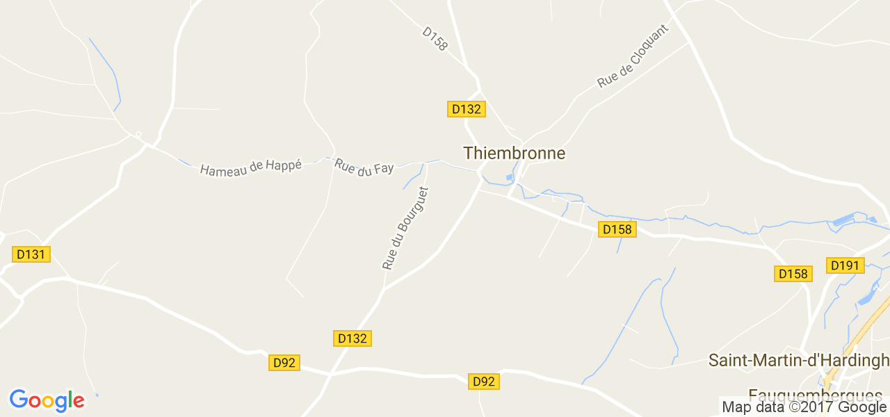 map de la ville de Thiembronne