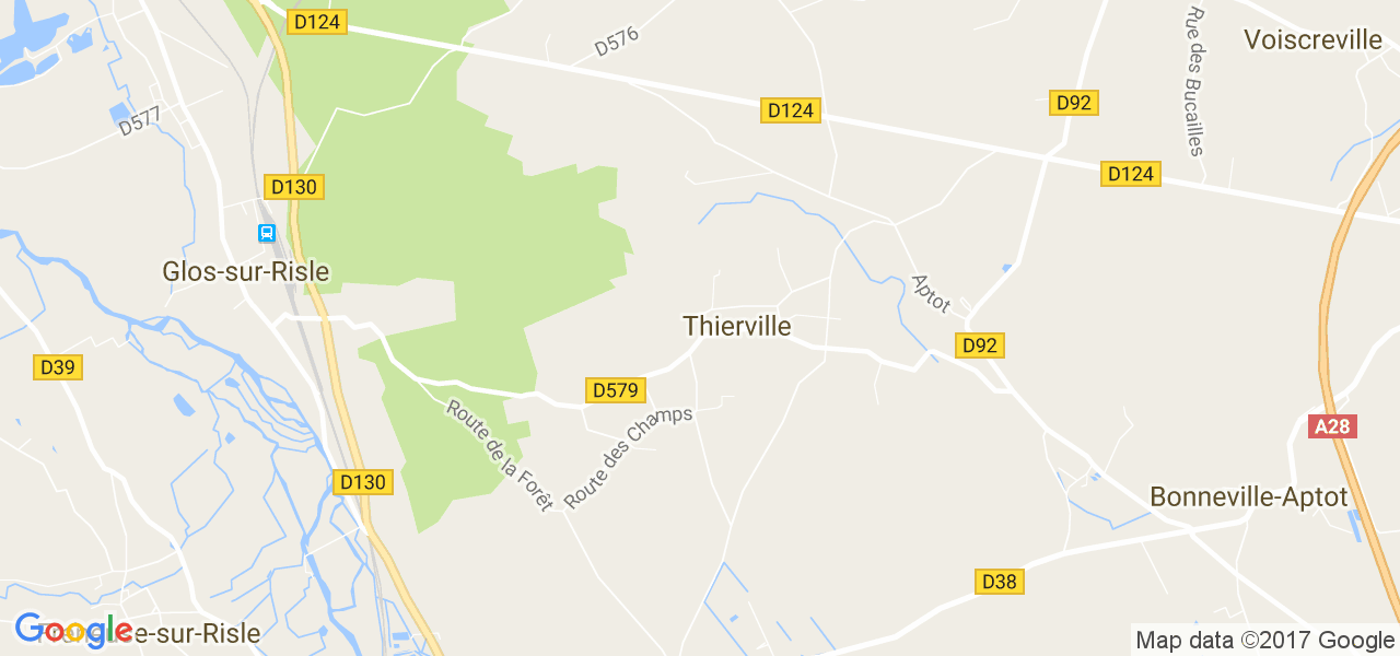 map de la ville de Thierville