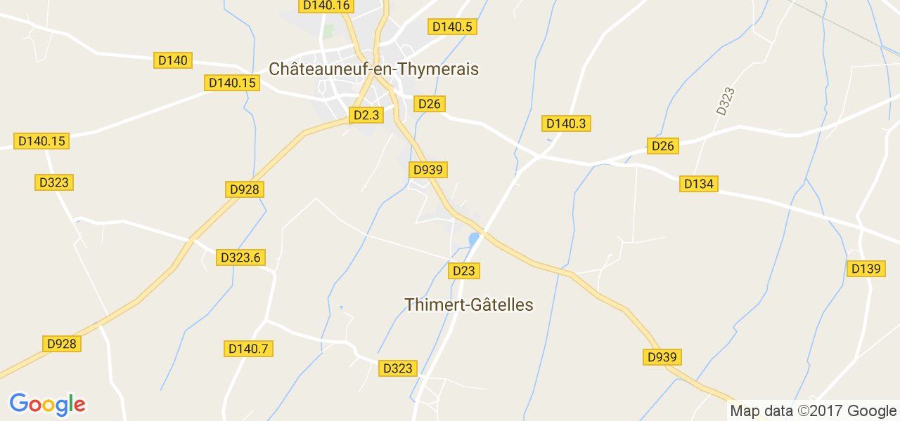 map de la ville de Thimert-Gâtelles