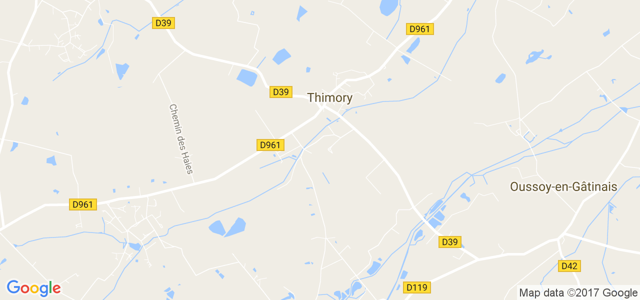 map de la ville de Thimory