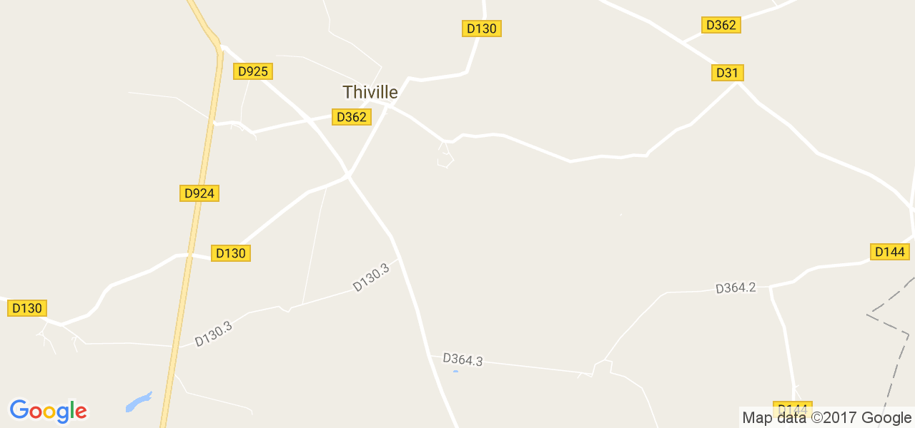 map de la ville de Thiville