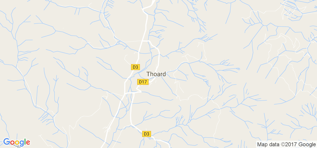 map de la ville de Thoard