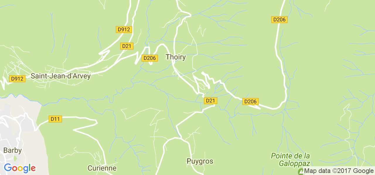 map de la ville de Thoiry