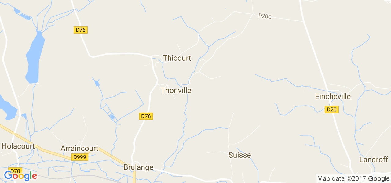 map de la ville de Thonville