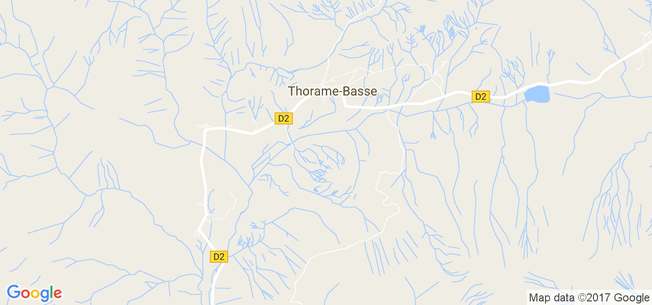 map de la ville de Thorame-Basse