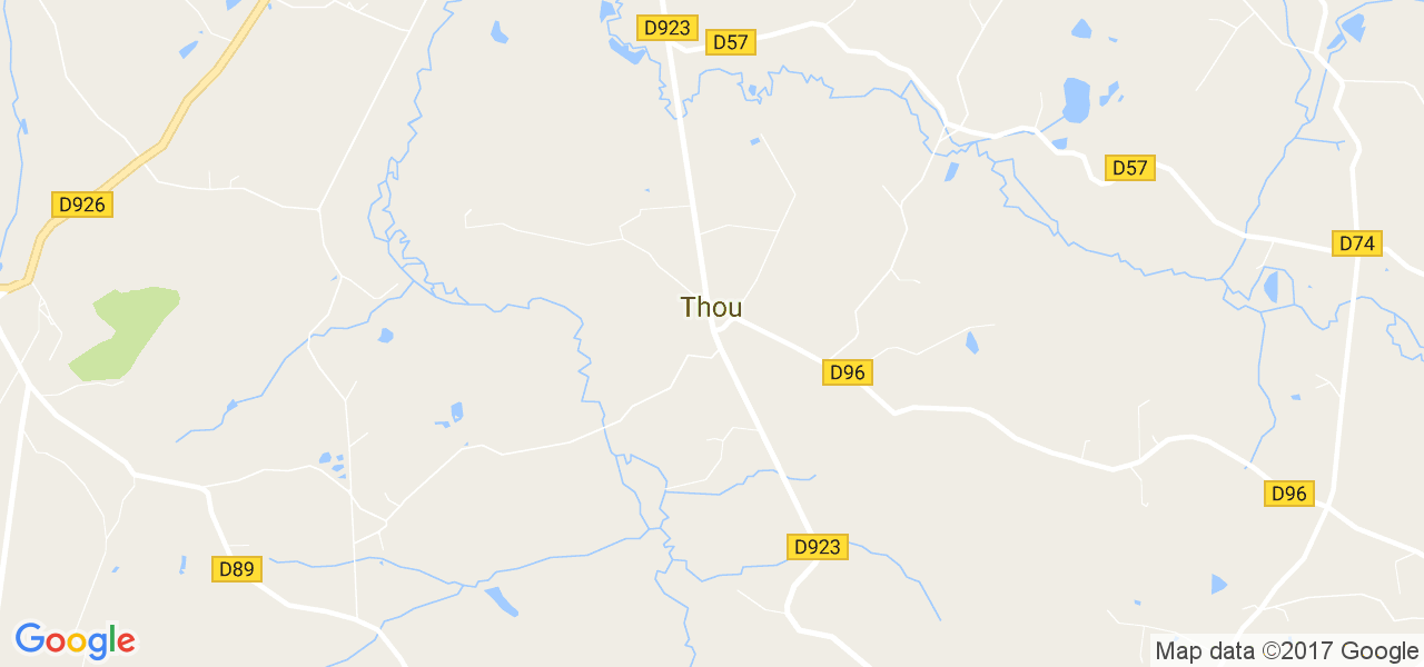 map de la ville de Thou