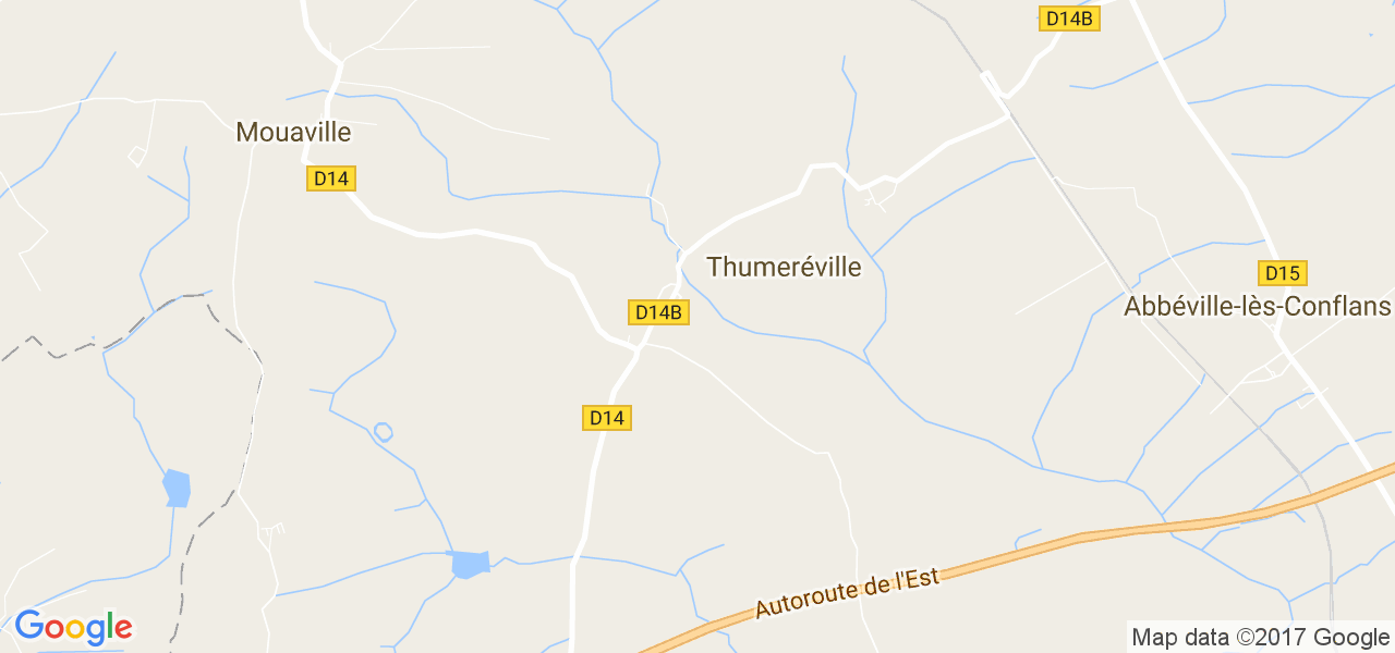 map de la ville de Thumeréville