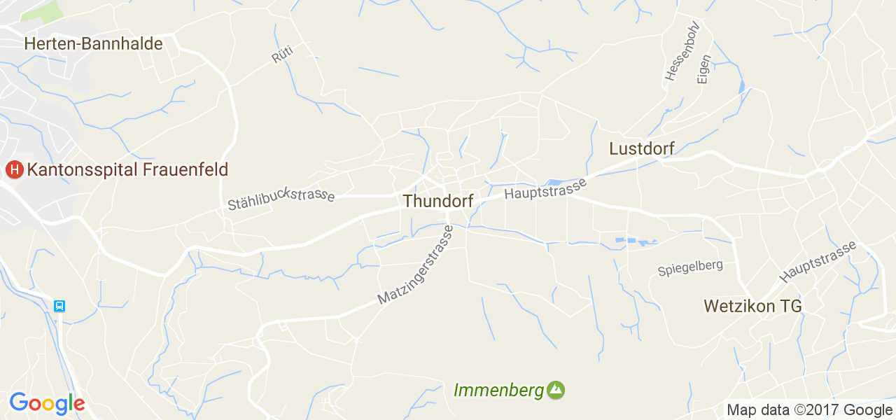 map de la ville de Thundorf