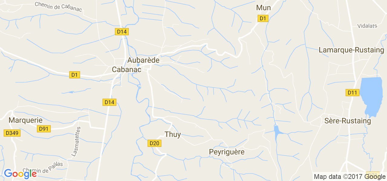 map de la ville de Thuy