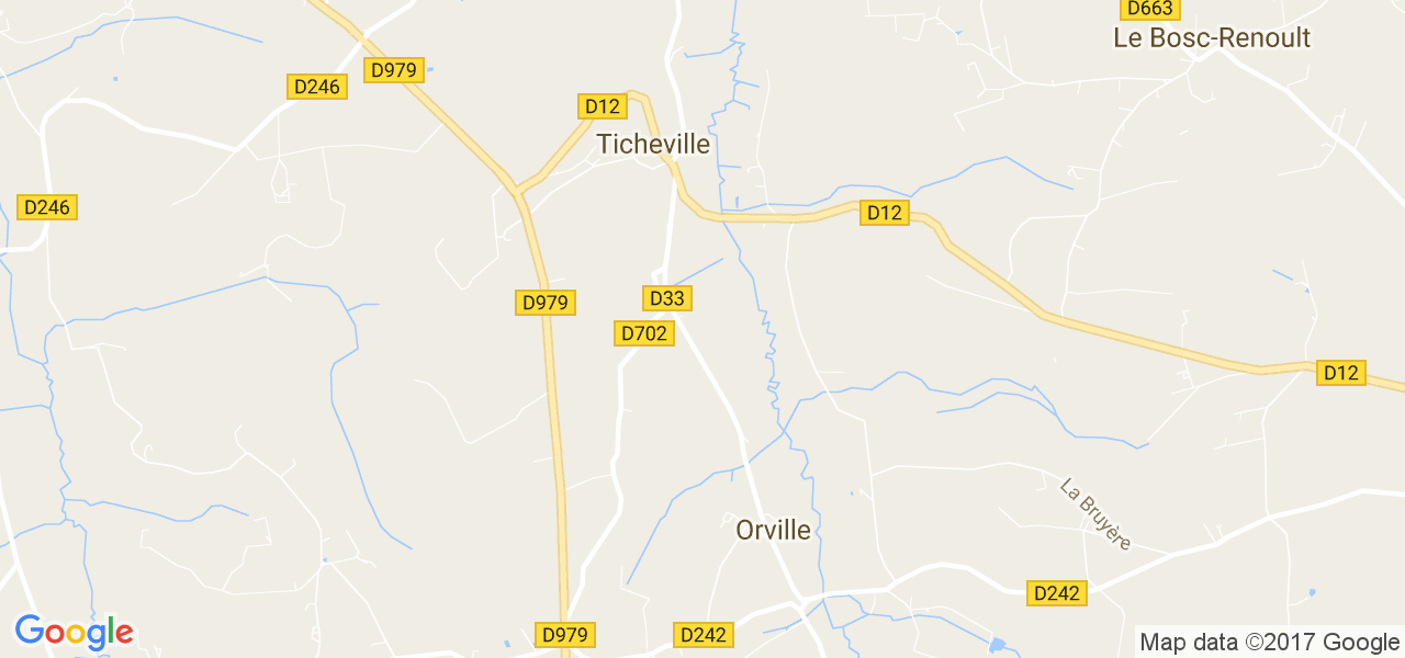 map de la ville de Ticheville