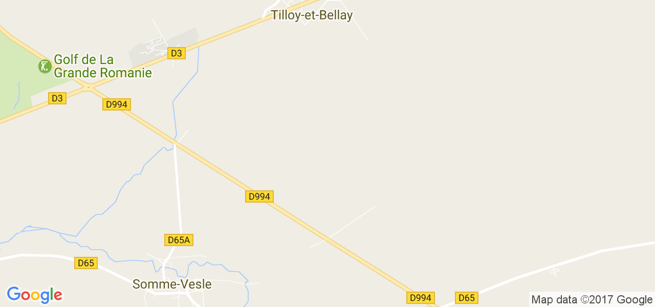 map de la ville de Tilloy-et-Bellay