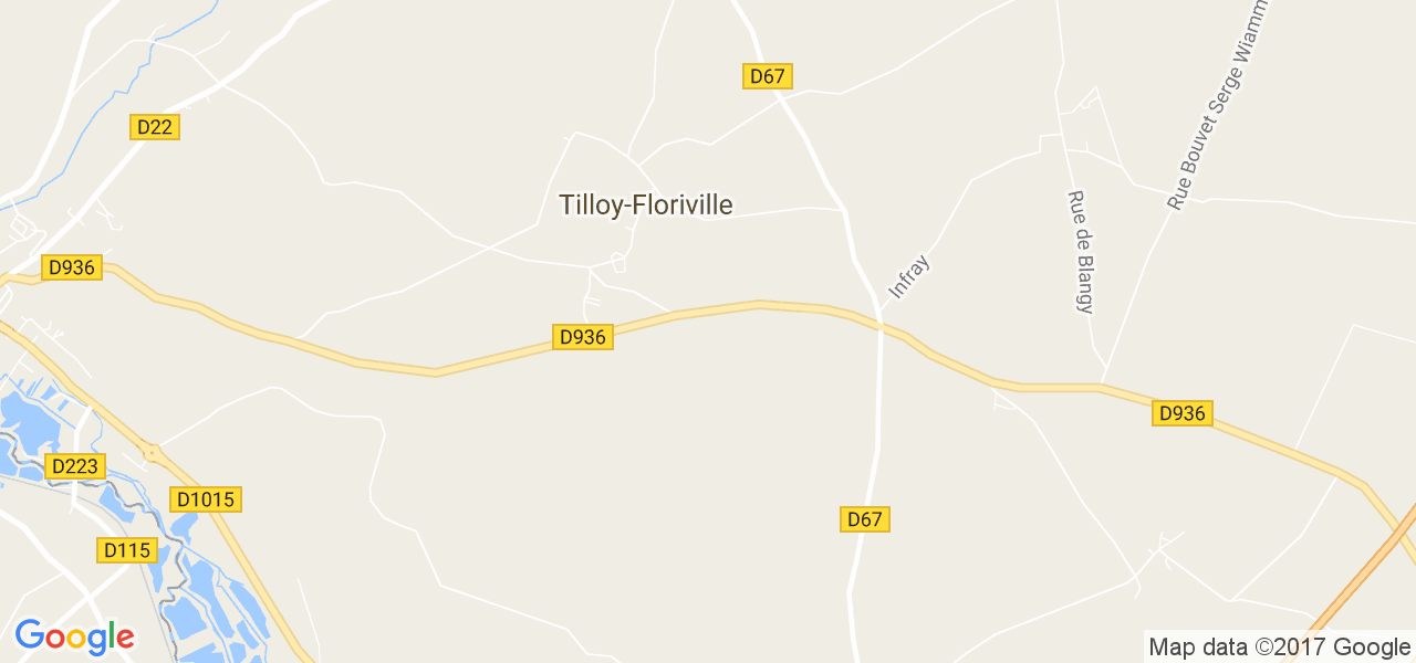 map de la ville de Tilloy-Floriville