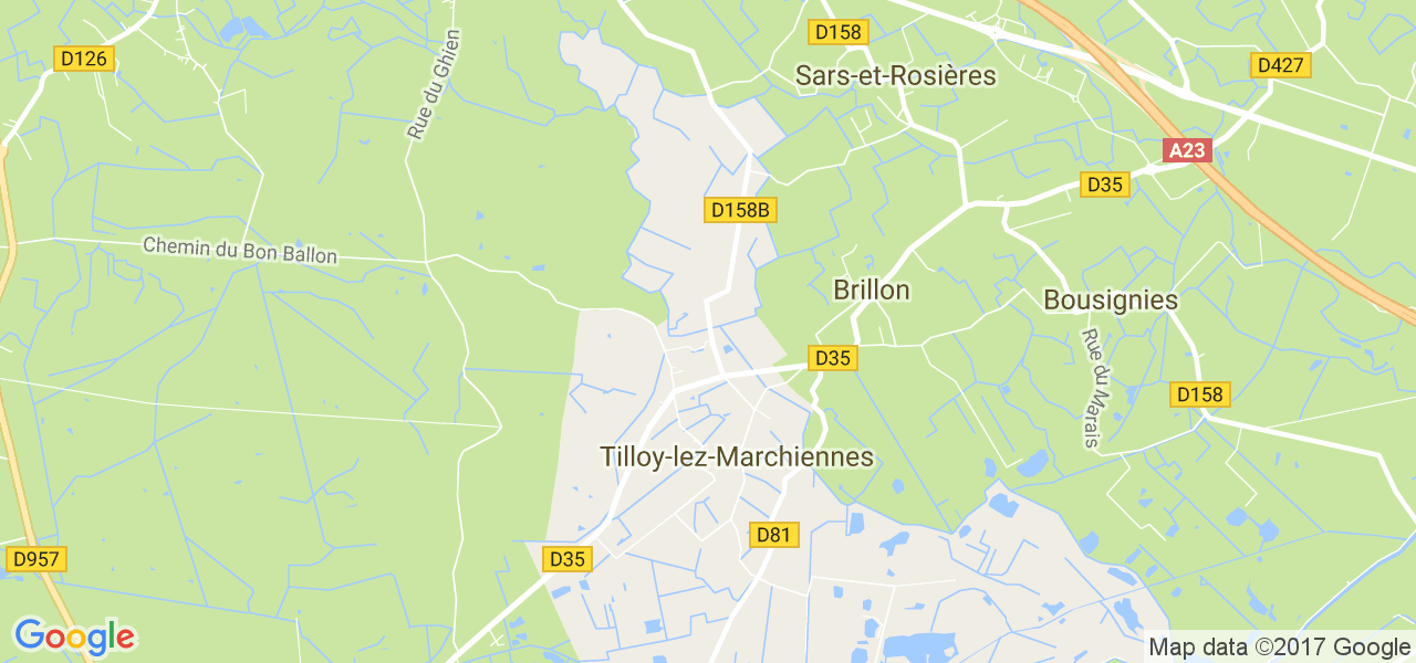 map de la ville de Tilloy-lez-Marchiennes