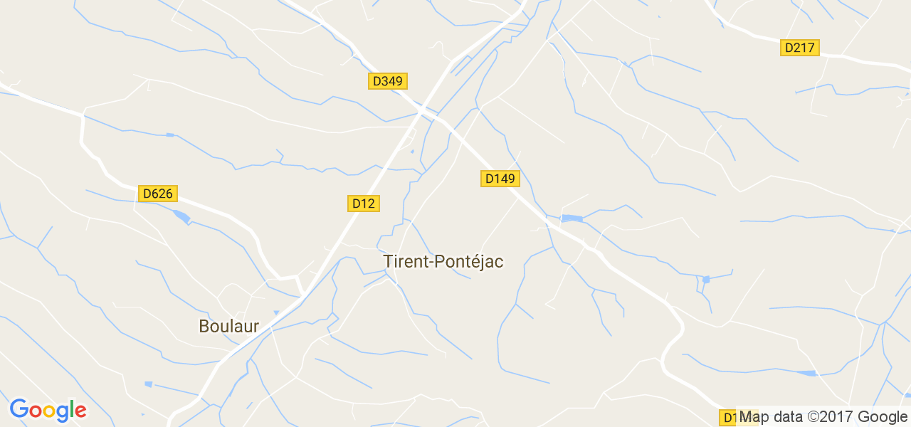 map de la ville de Tirent-Pontéjac