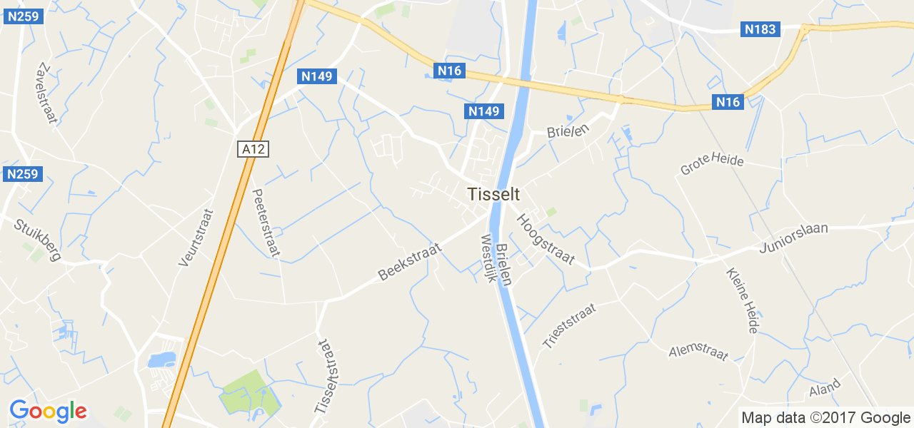 map de la ville de Tisselt