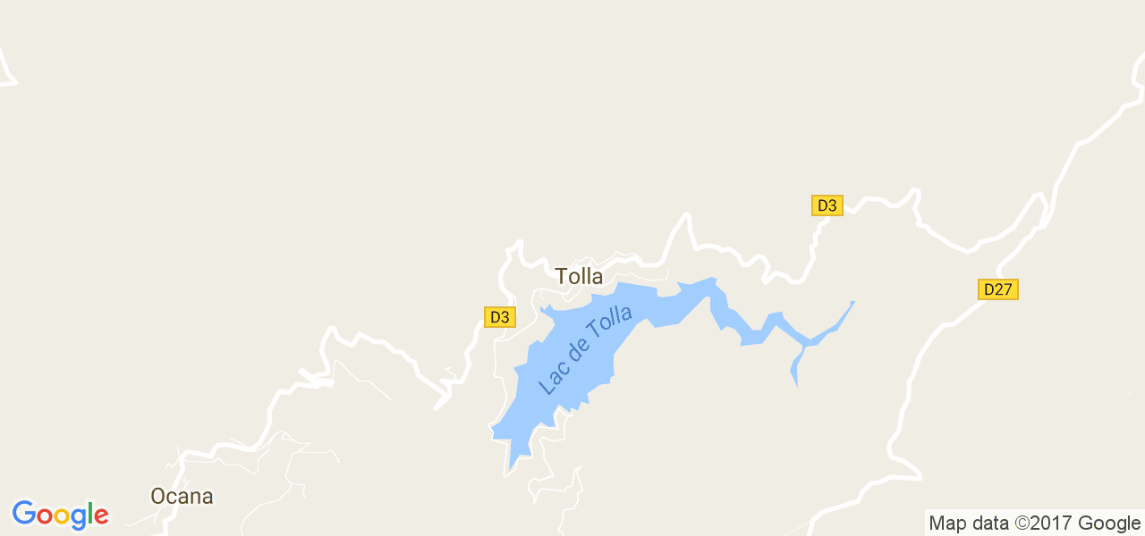 map de la ville de Tolla