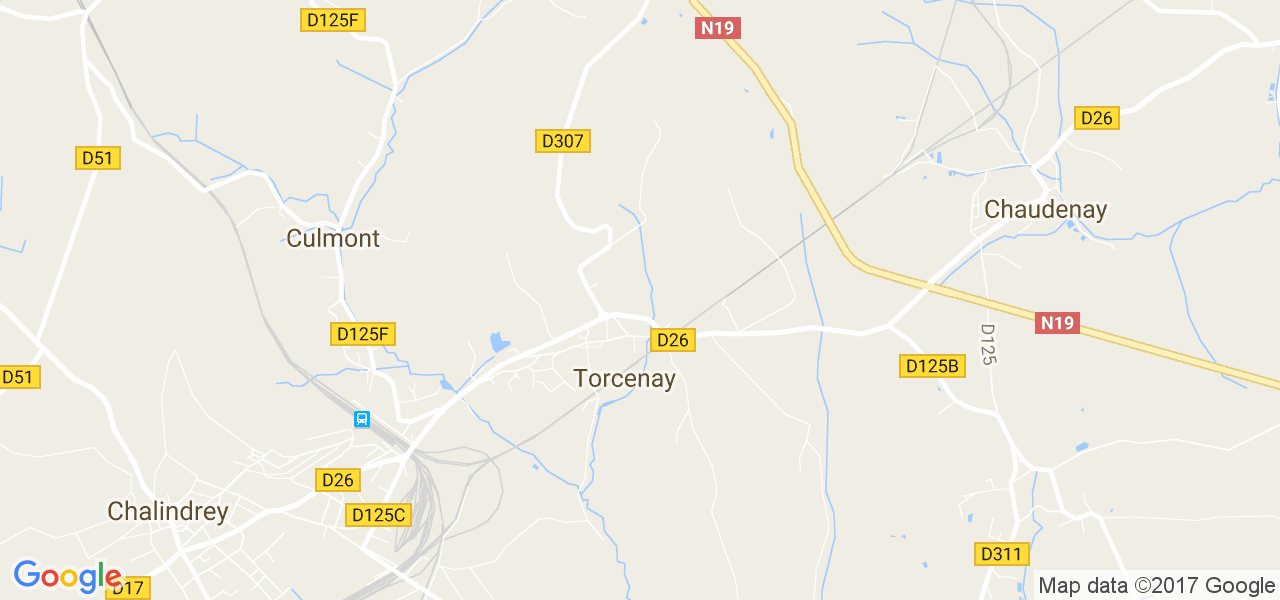 map de la ville de Torcenay