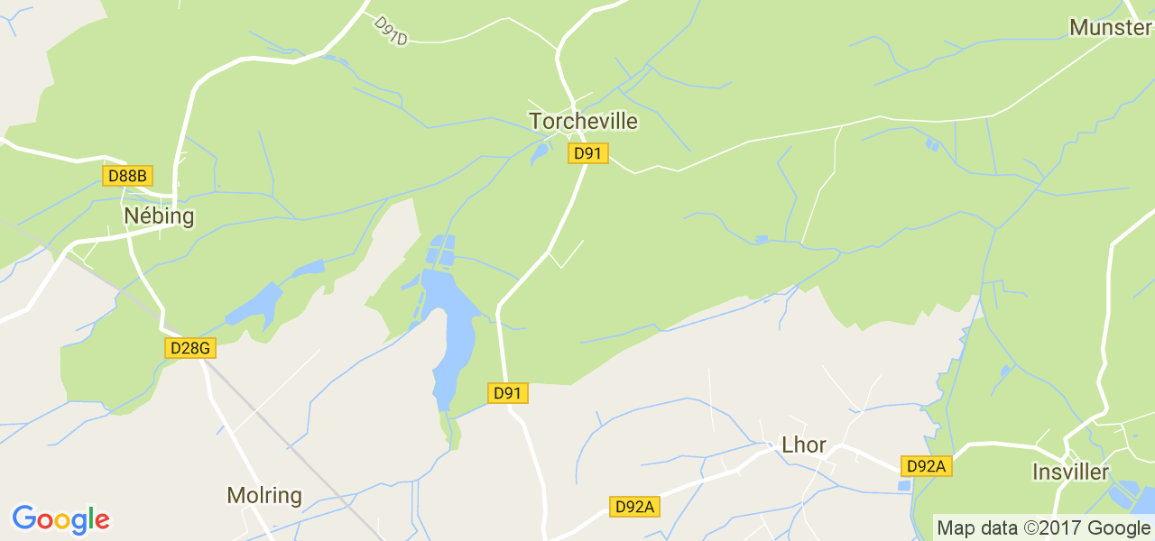 map de la ville de Torcheville