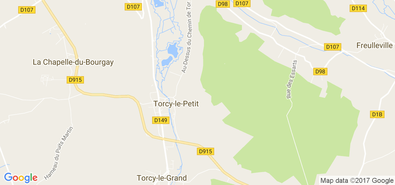 map de la ville de Torcy-le-Petit