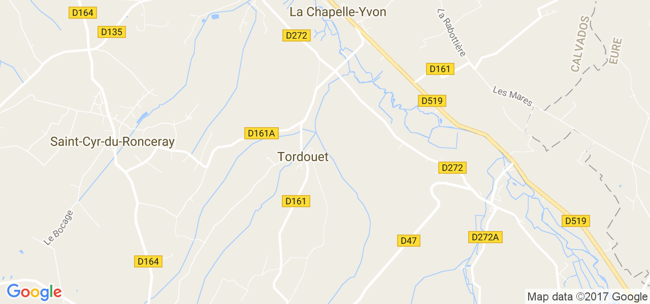 map de la ville de Tordouet