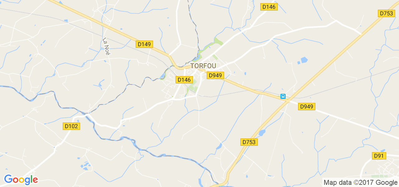 map de la ville de Torfou