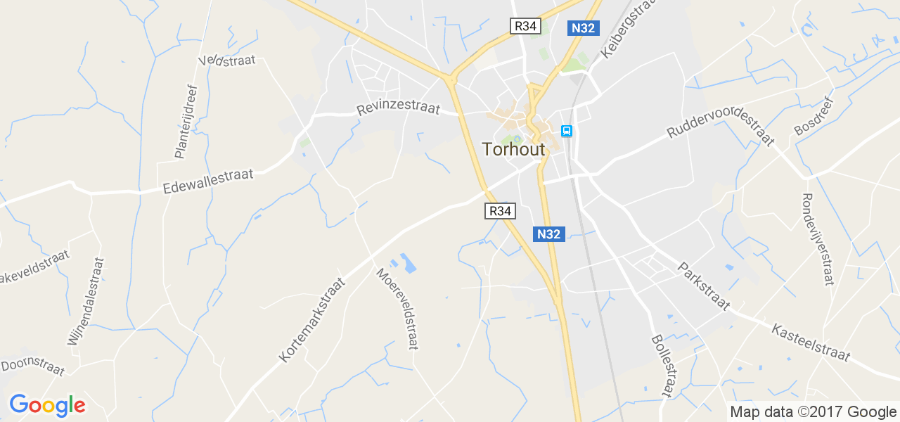 map de la ville de Torhout