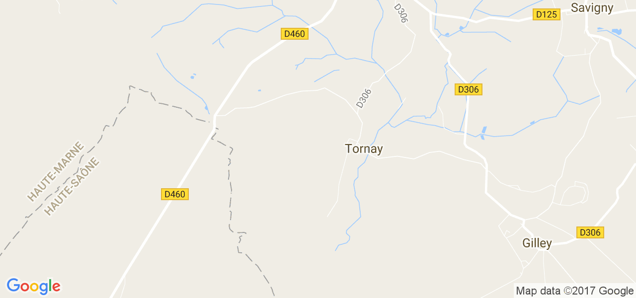 map de la ville de Tornay