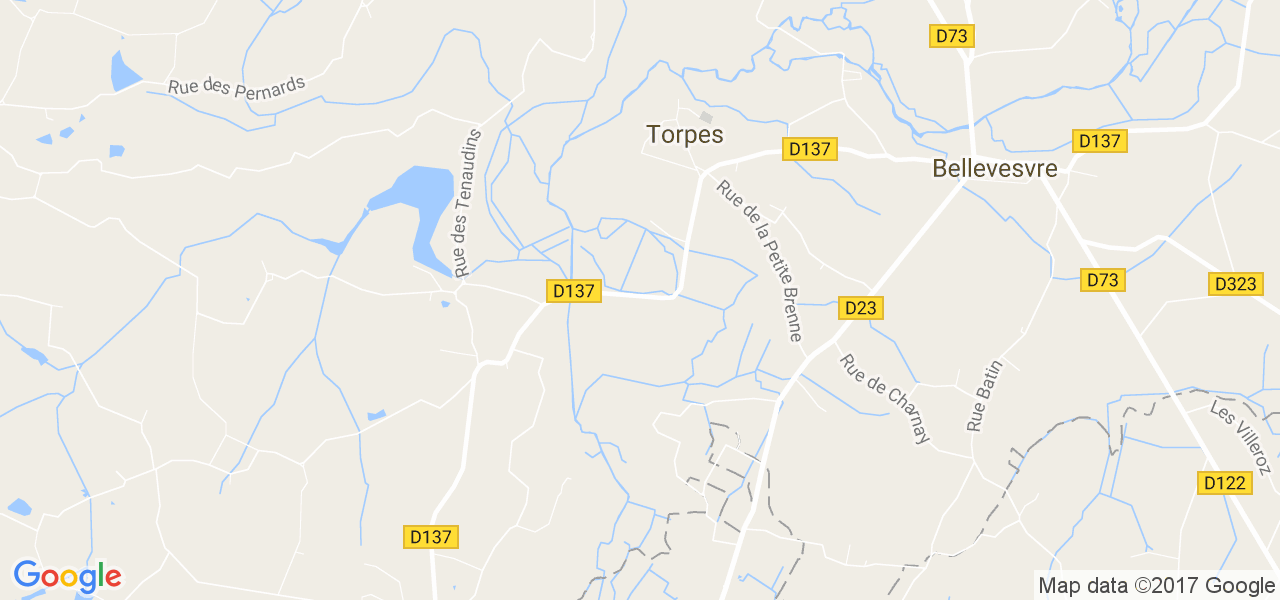 map de la ville de Torpes