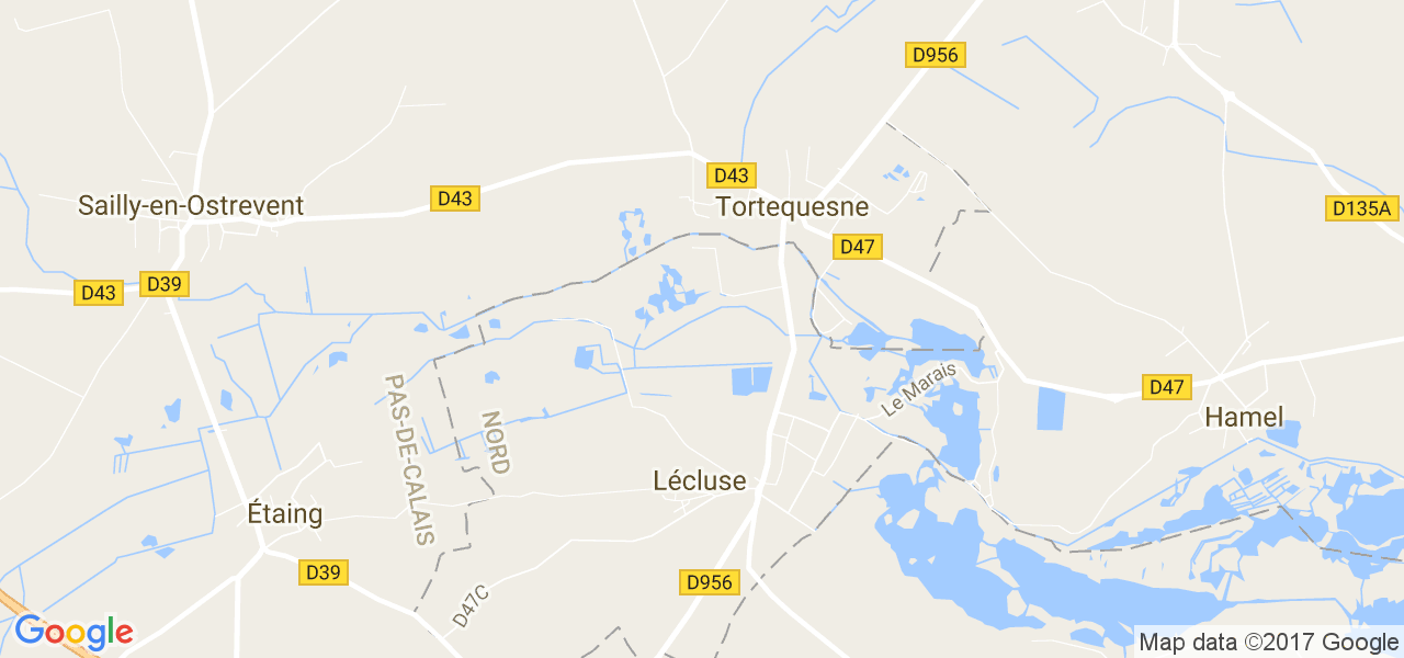 map de la ville de Tortequesne