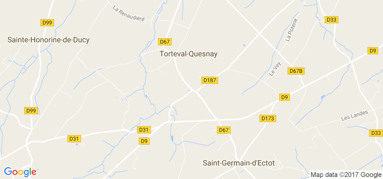 map de la ville de Torteval-Quesnay