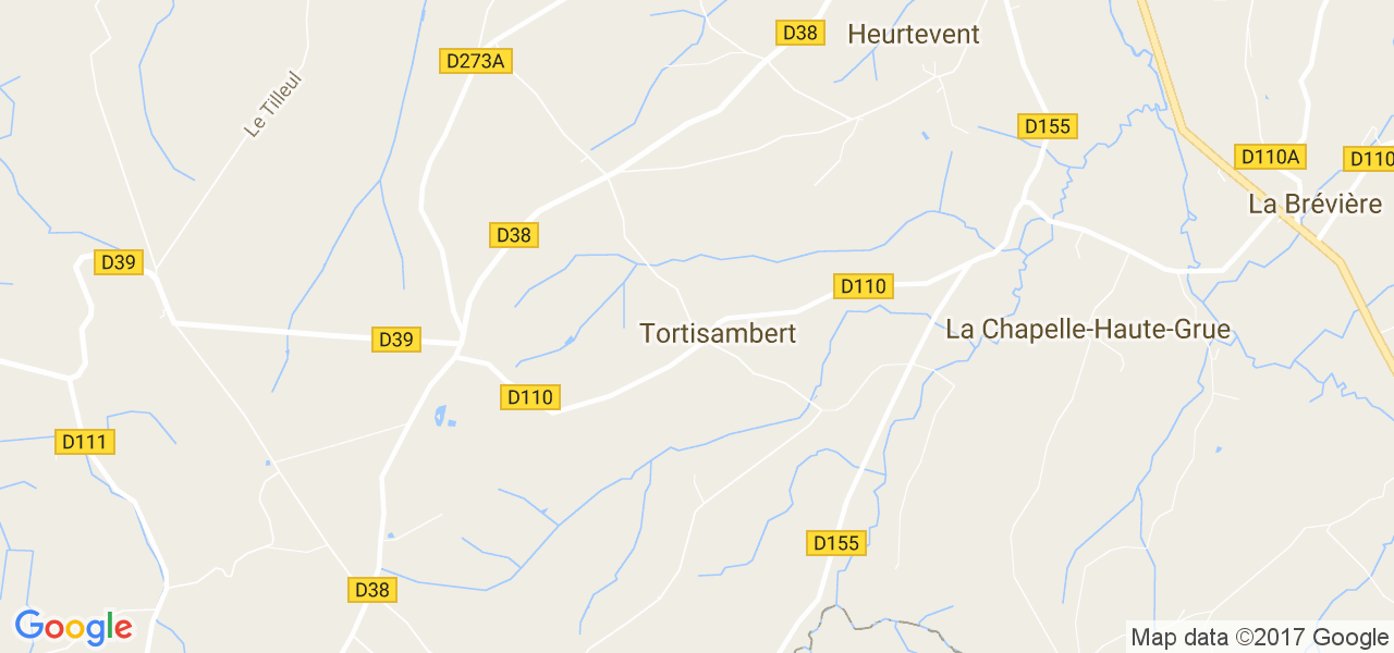 map de la ville de Tortisambert