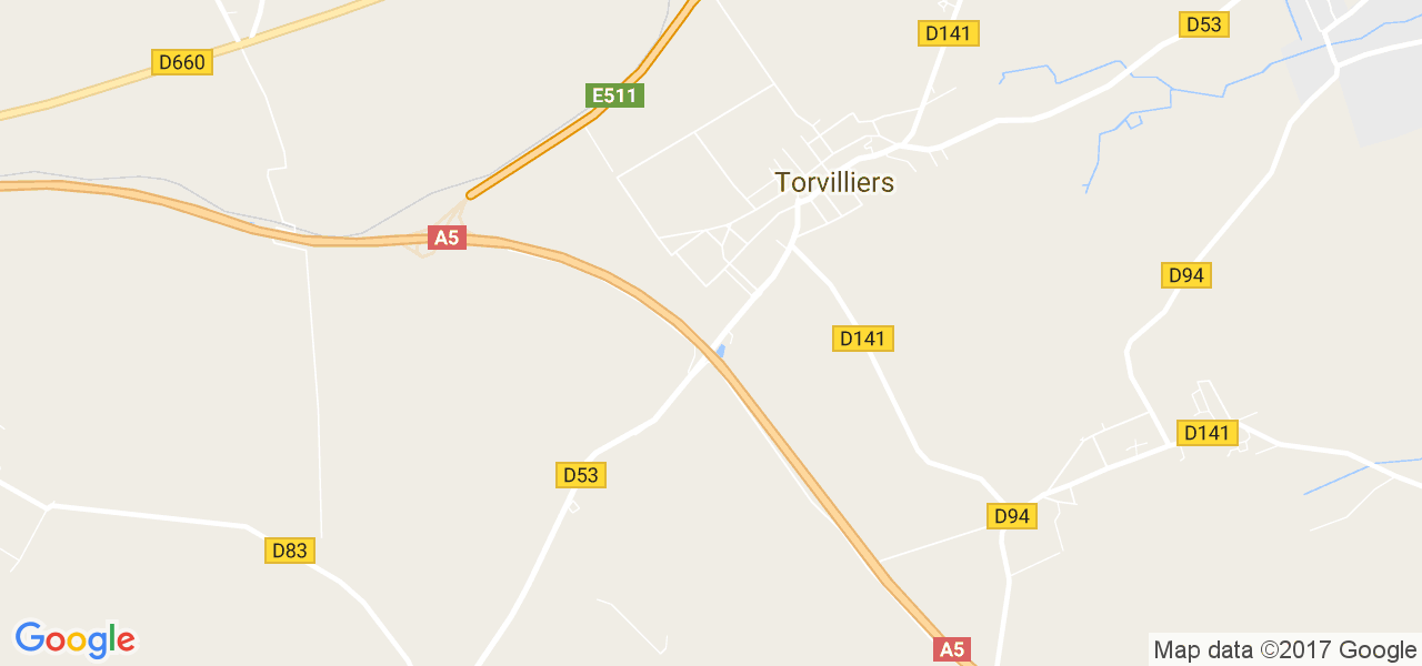 map de la ville de Torvilliers