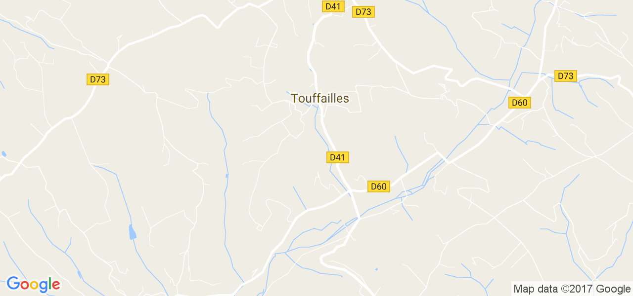 map de la ville de Touffailles