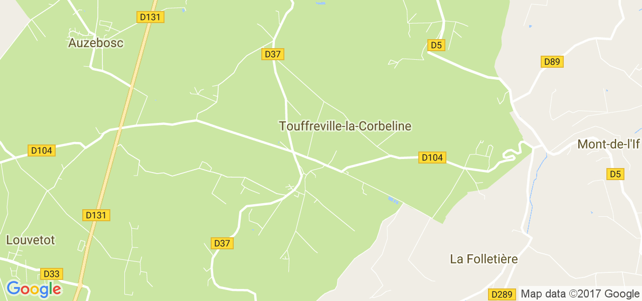 map de la ville de Touffreville-la-Corbeline