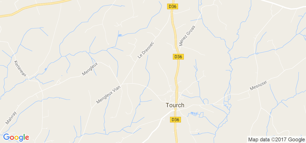 map de la ville de Tourch