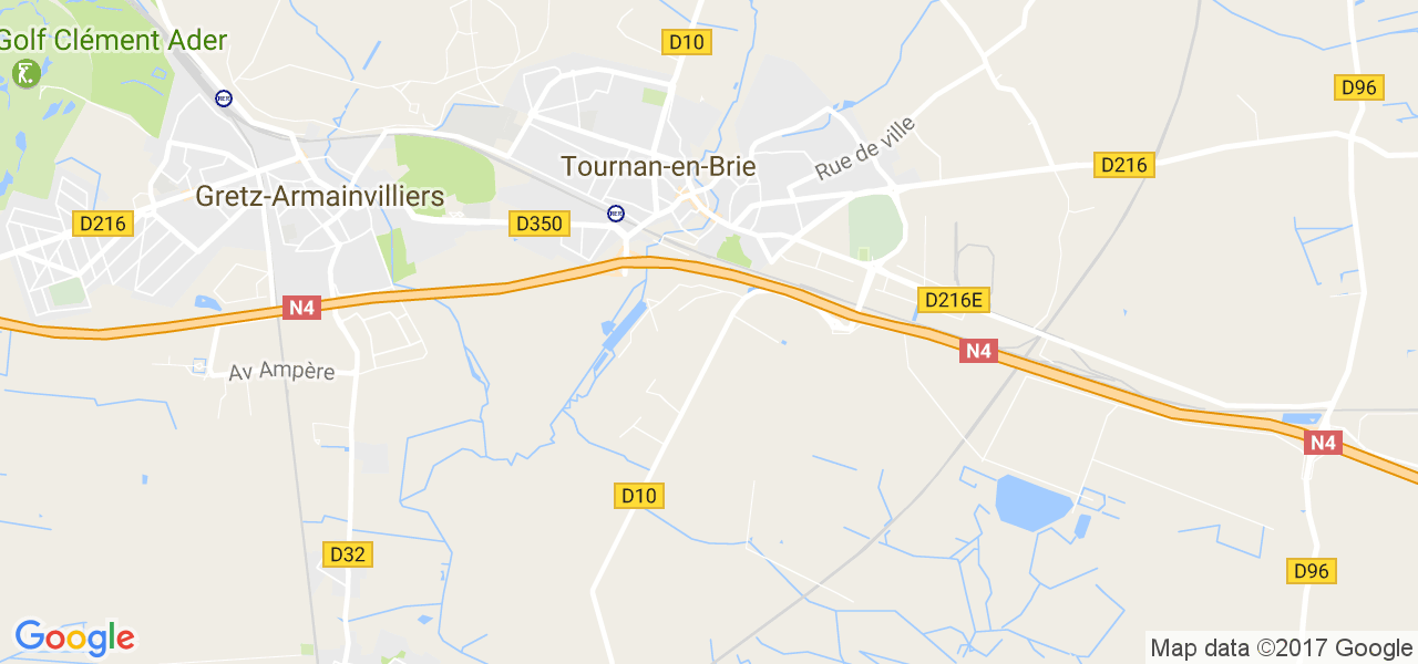 map de la ville de Tournan-en-Brie