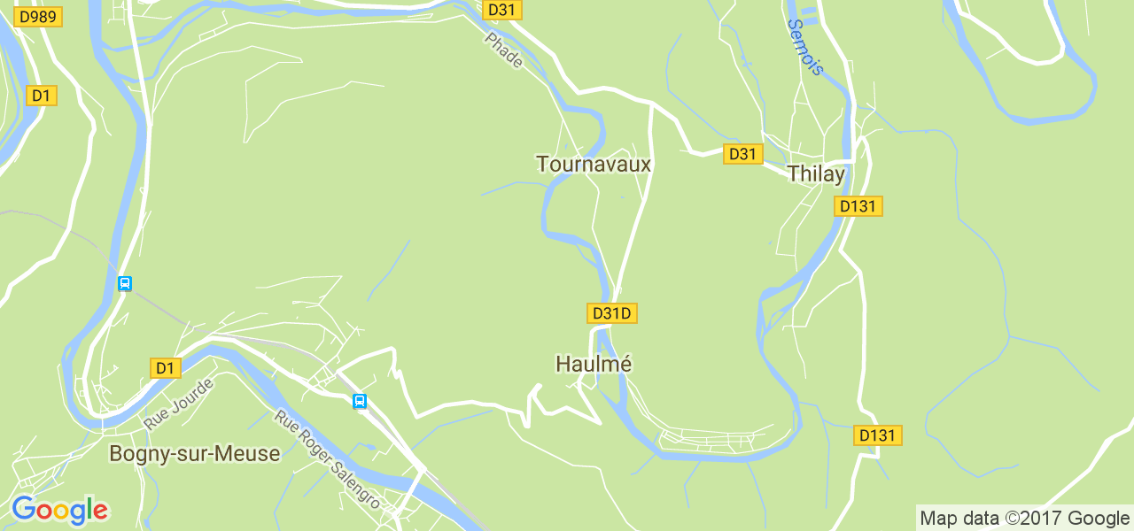 map de la ville de Tournavaux