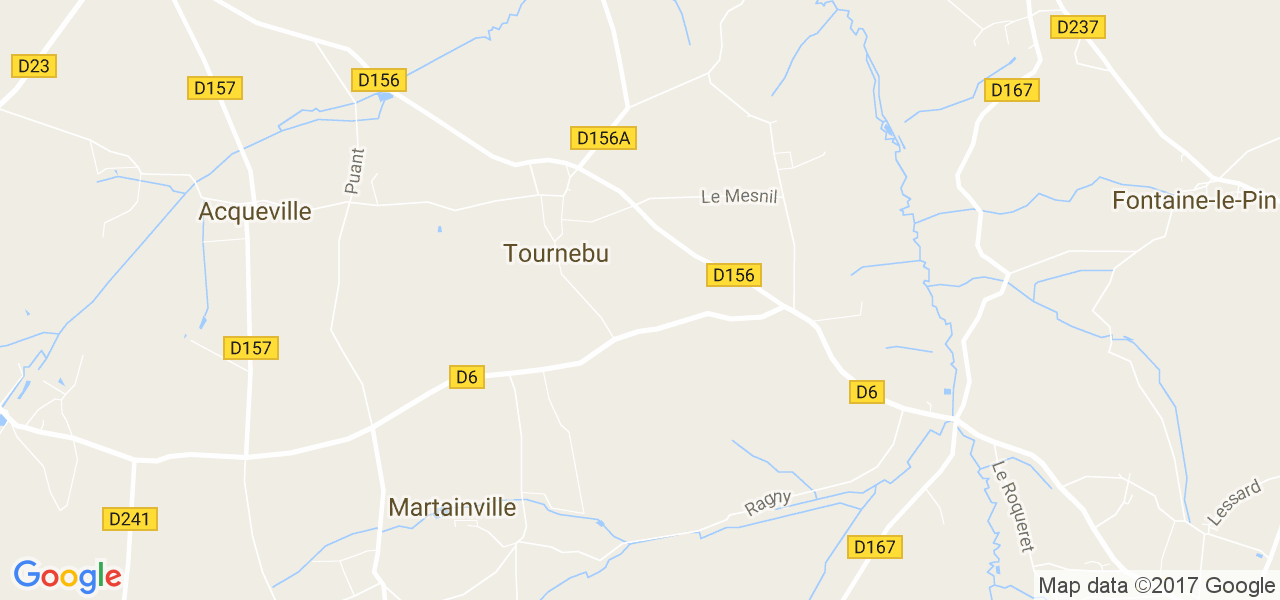 map de la ville de Tournebu