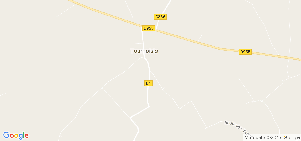 map de la ville de Tournoisis