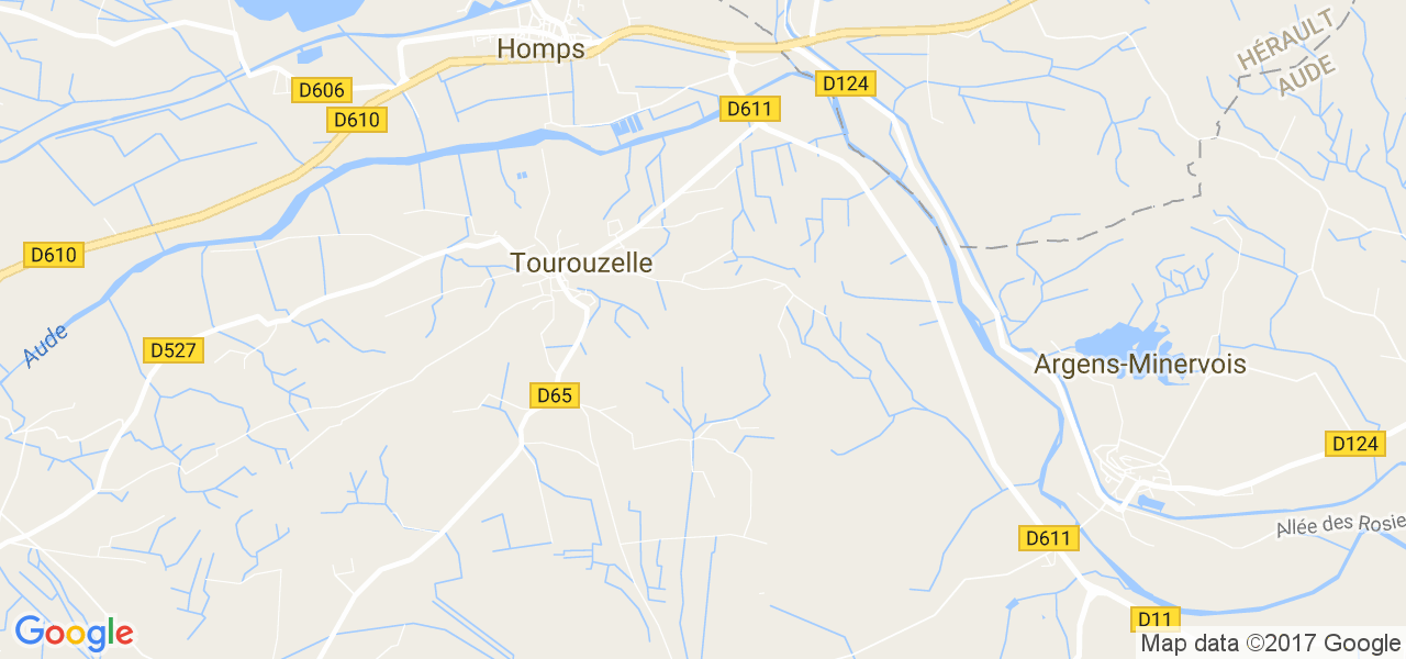 map de la ville de Tourouzelle