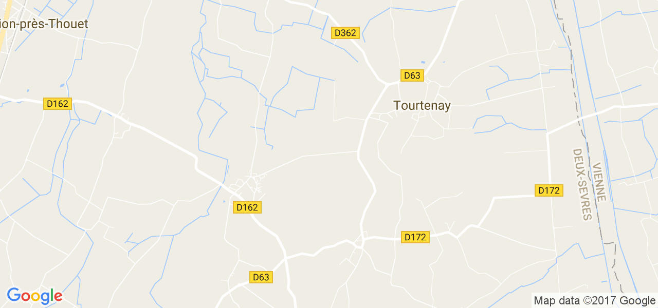 map de la ville de Tourtenay