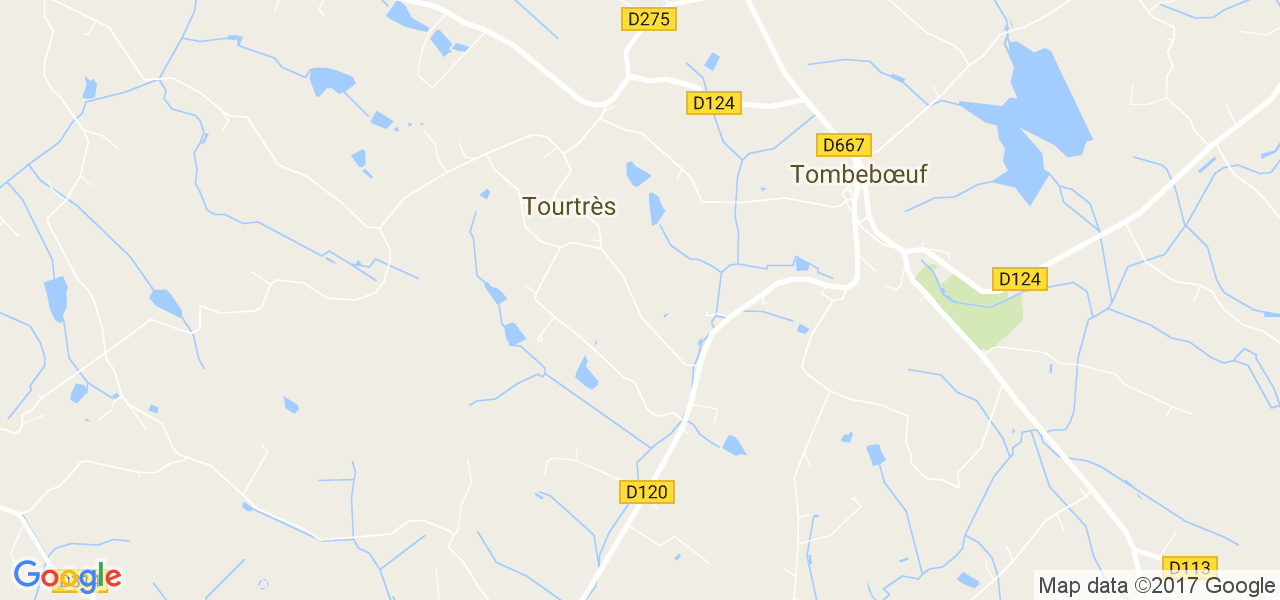 map de la ville de Tourtrès