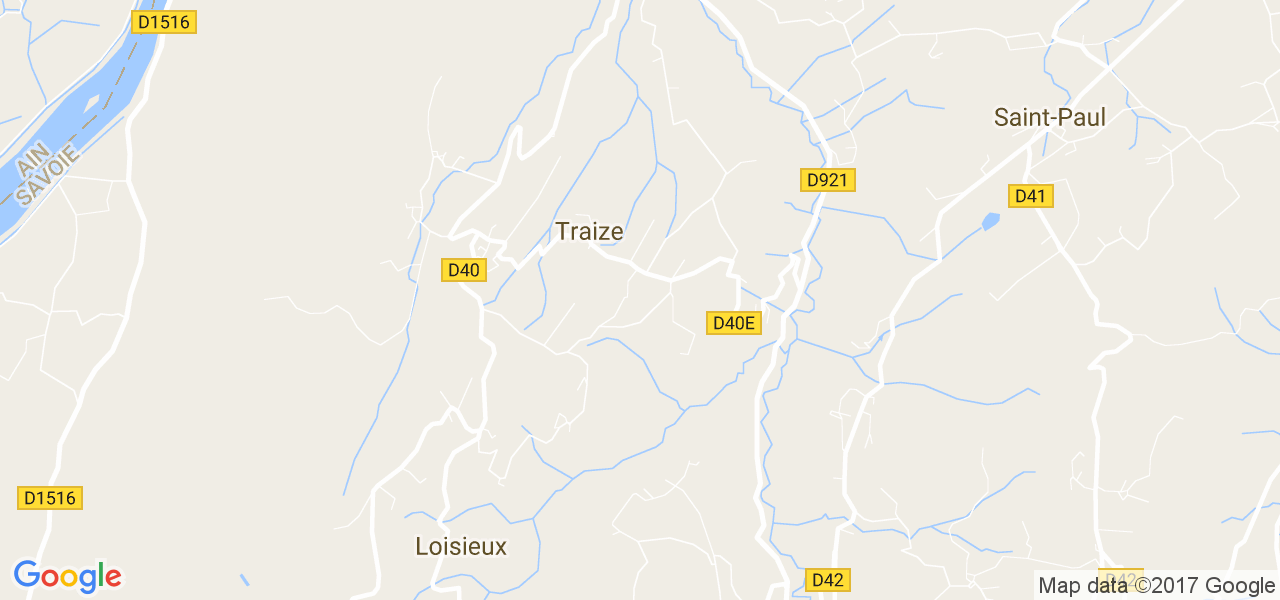 map de la ville de Traize